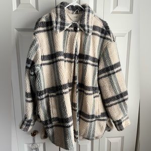 H&M Faux Sherling Shirt Jacket